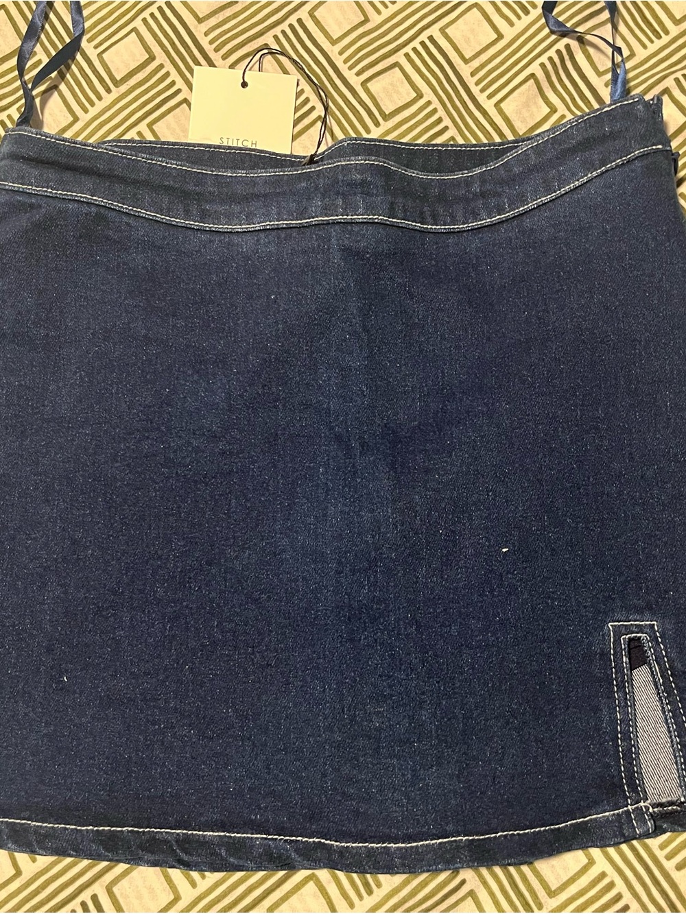 Dark Denim Mini Skort